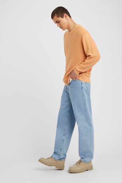 Pull col rond teint en pièce