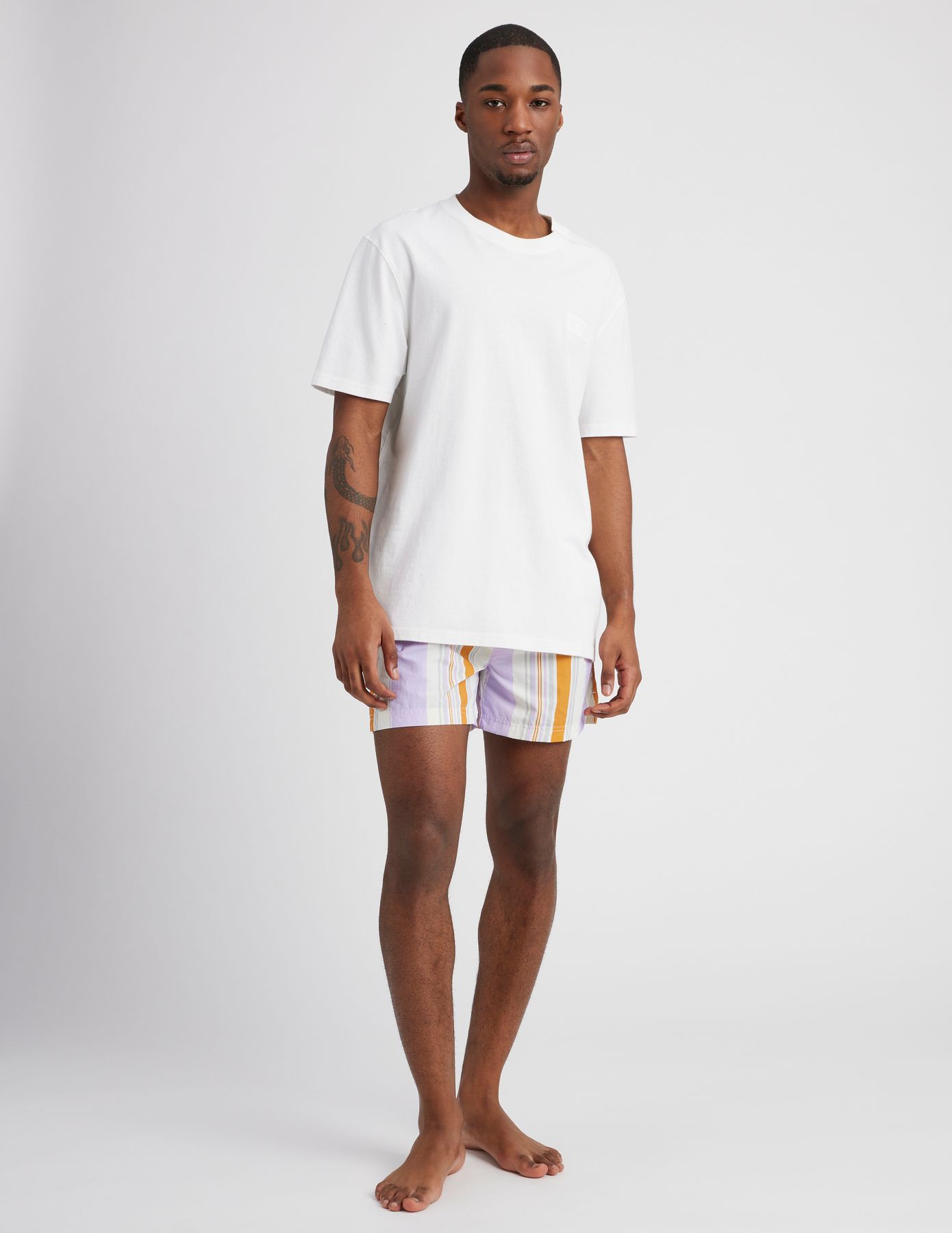 Short de bain rayures