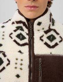 Veste zipp&eacute;e imprim&eacute;e