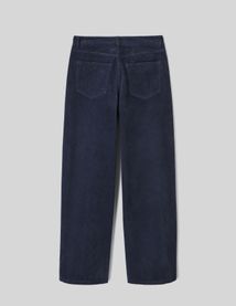 Pantalon wide leg velours