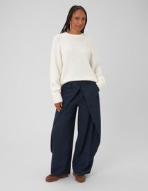 Pull col rond premium