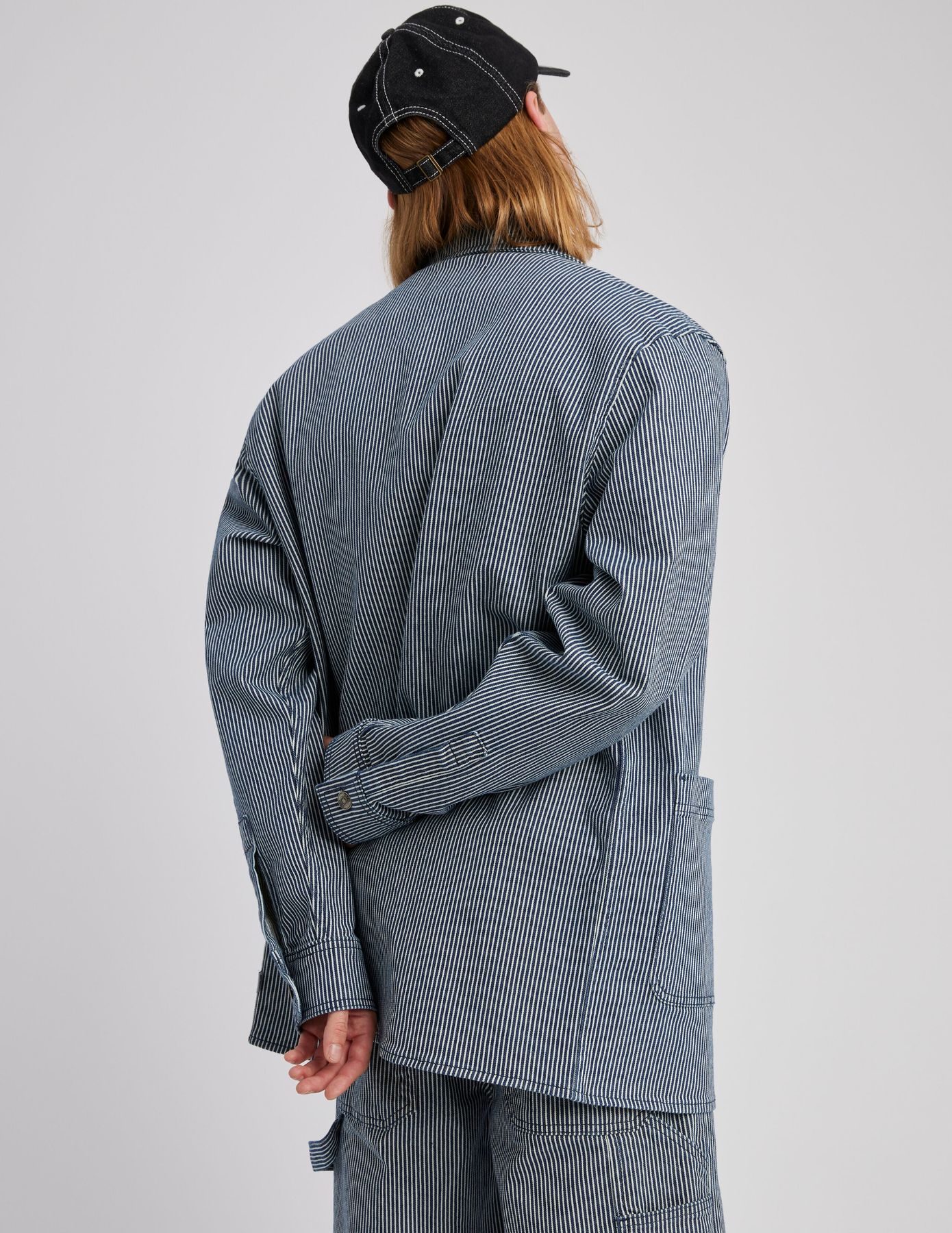Veste boutonnée à rayures