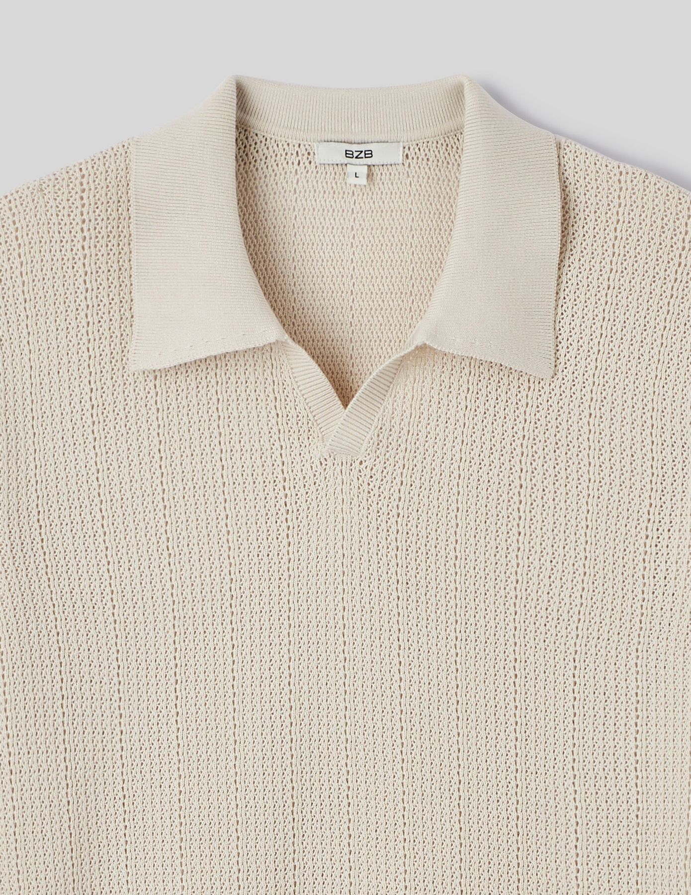 Polo maille ajour&eacute;e