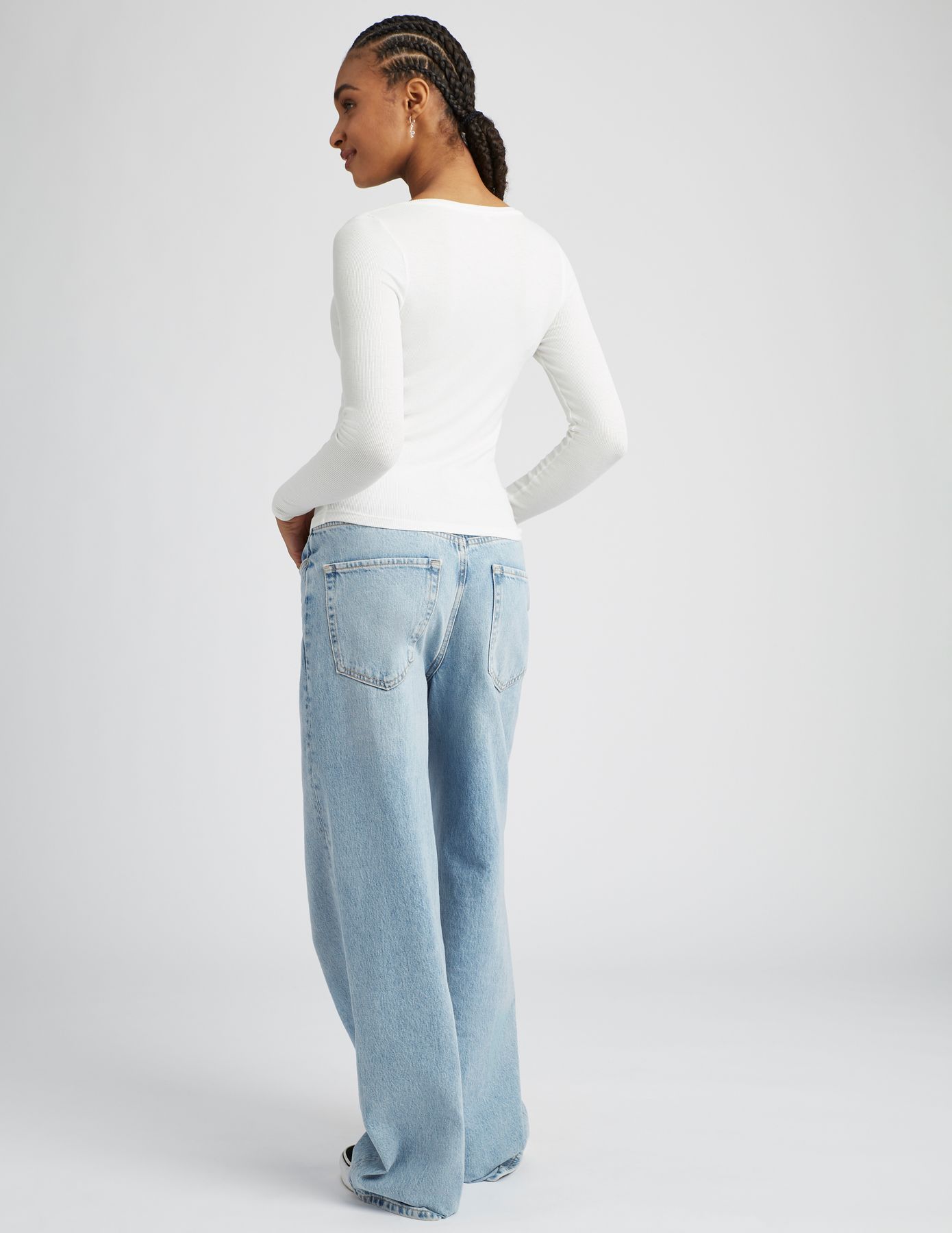 T-shirt fin manches longues