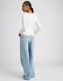 T-shirt fin manches longues