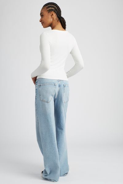 T-shirt fin manches longues