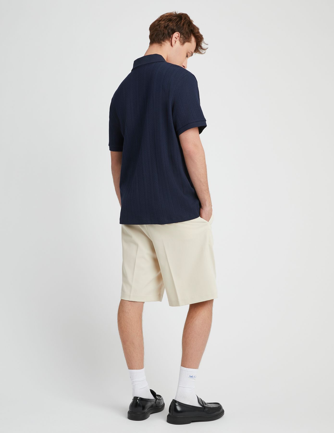 Polo maille fantaisie
