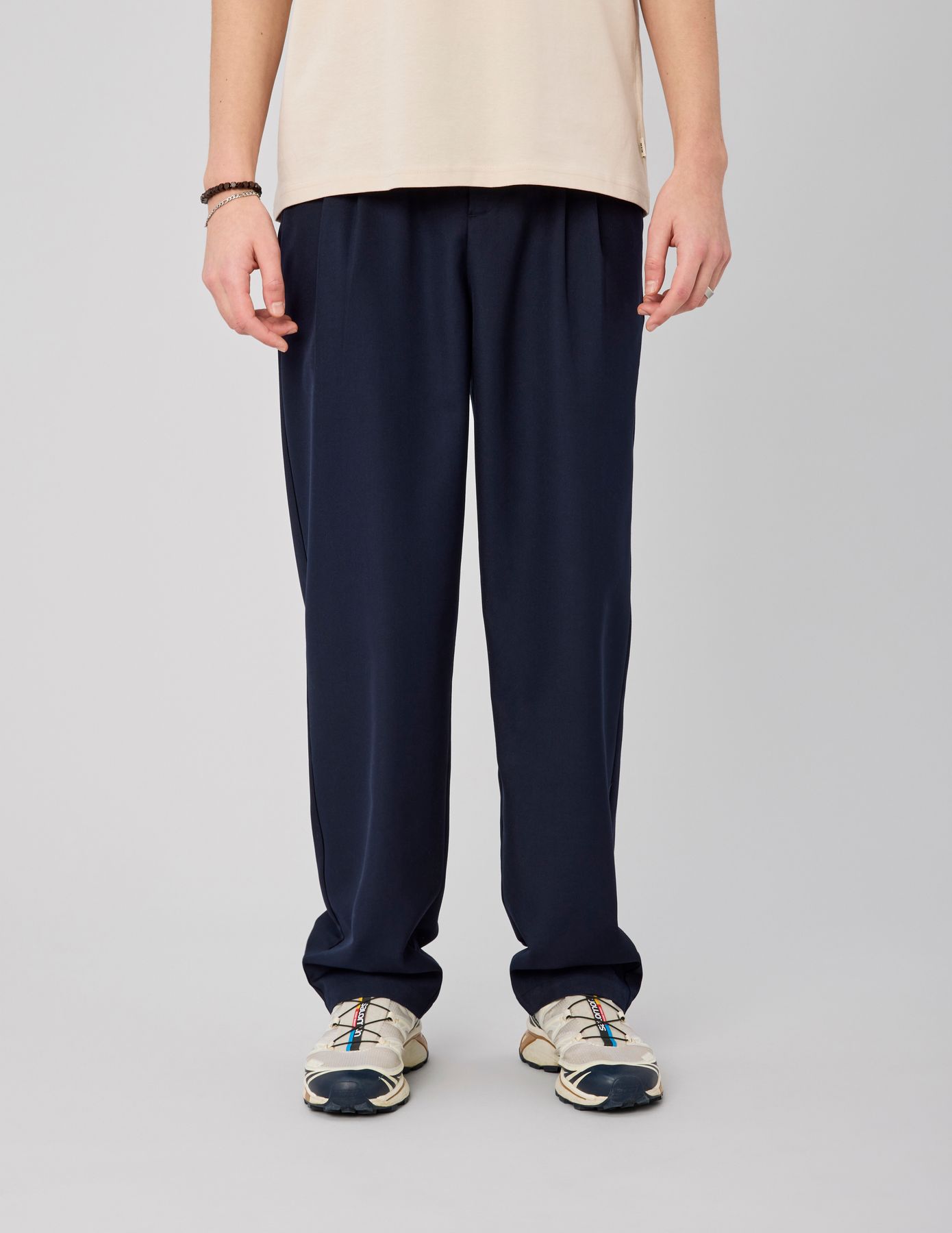 Pantalon fluide double pinces