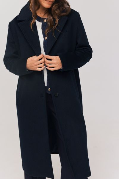 Manteau long en laine