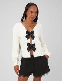 Gilet noeuds sequins