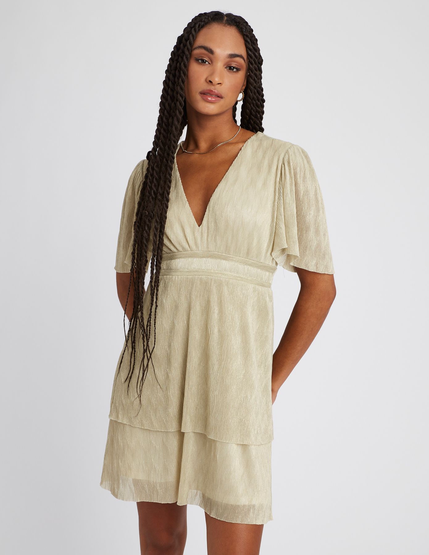 Robe courte brillante