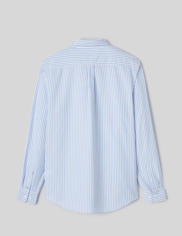 Chemise rayée droite
