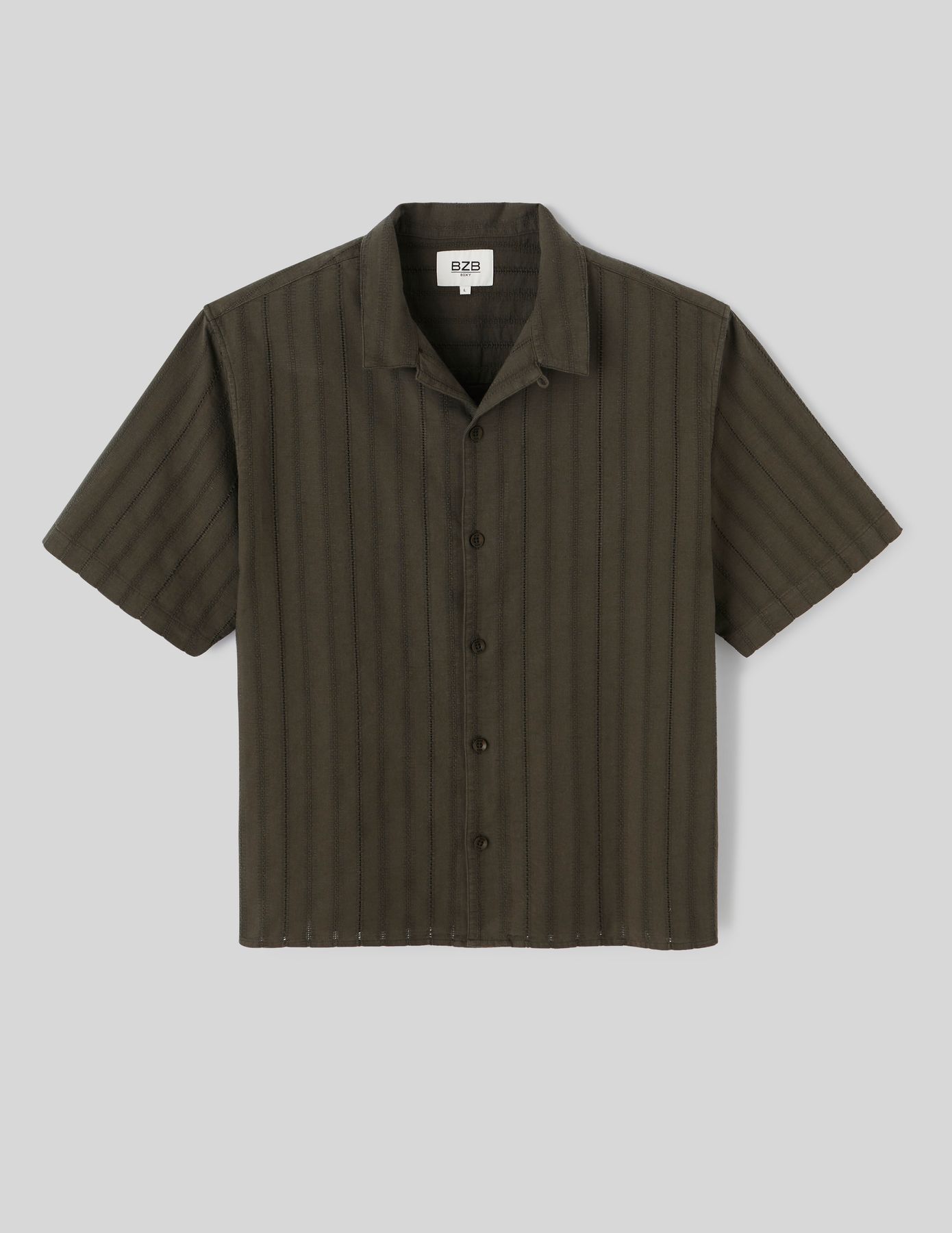 Chemise manches courtes broderie anglaise