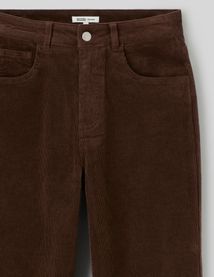 Pantalon straight velours