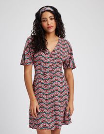 Robe courte imprimée