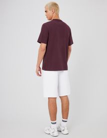 T-shirt lourd touché peau de pêche