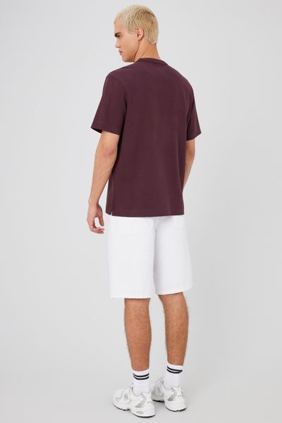 T-shirt lourd touché peau de pêche