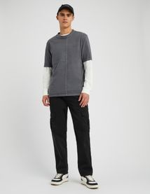 Jogger cargo bas droit
