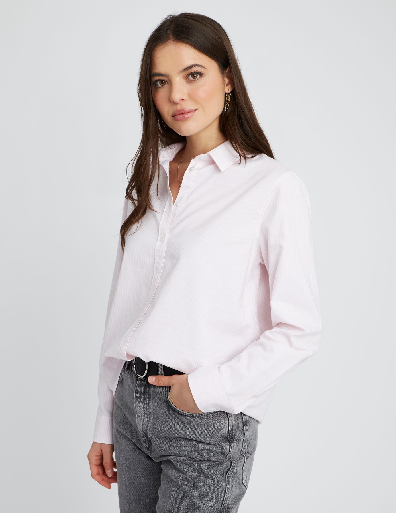 Chemise oxford rayée