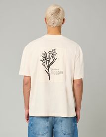 T-shirt patch dos imprimé