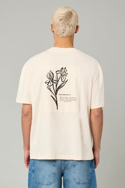 T-shirt patch dos imprimé
