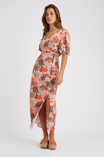 Robe longue imprimée