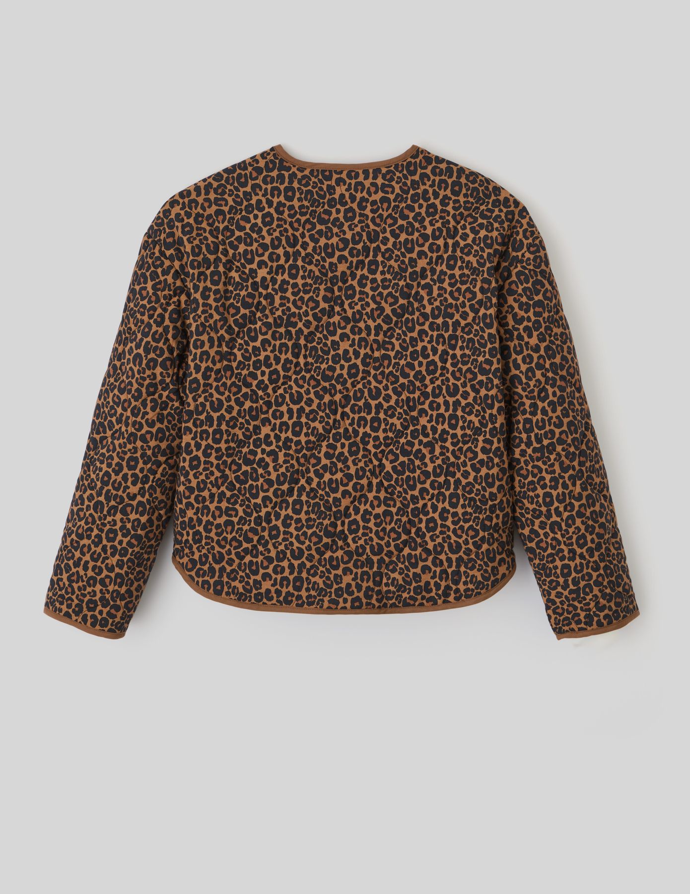 Veste matelassée léopard
