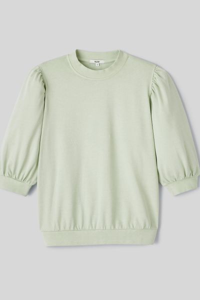 Sweat délavé avec fronces