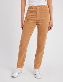 Pantalon velours mom