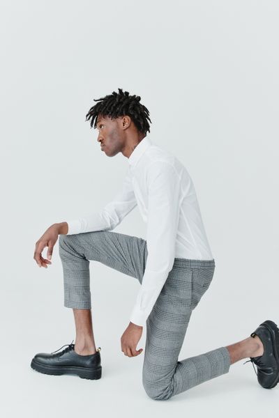 Chemise unie ajustée