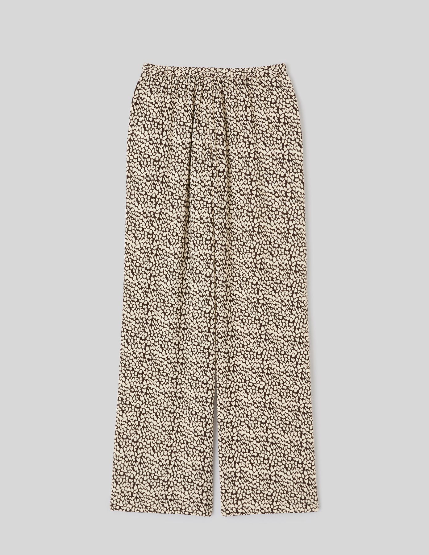 Pantalon imprim&eacute; taille &eacute;lastiqu&eacute;e