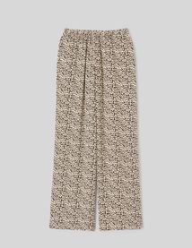 Pantalon imprim&eacute; taille &eacute;lastiqu&eacute;e