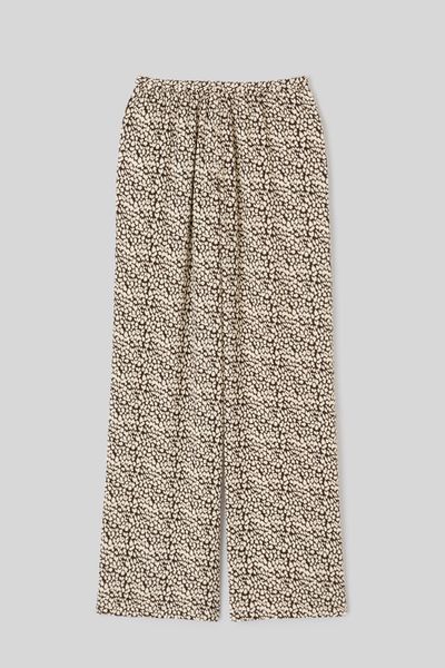 Pantalon imprim&eacute; taille &eacute;lastiqu&eacute;e