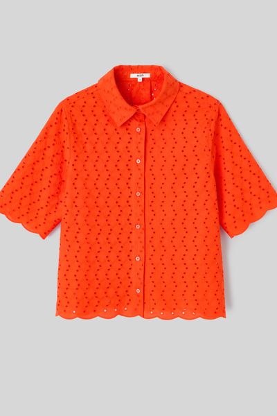 Chemisette en broderie anglaise