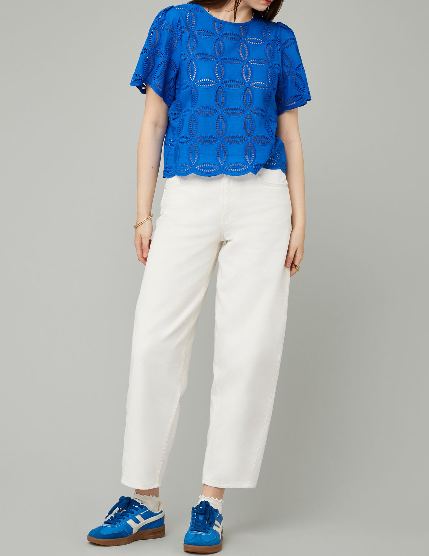 Blouse en broderie anglaise