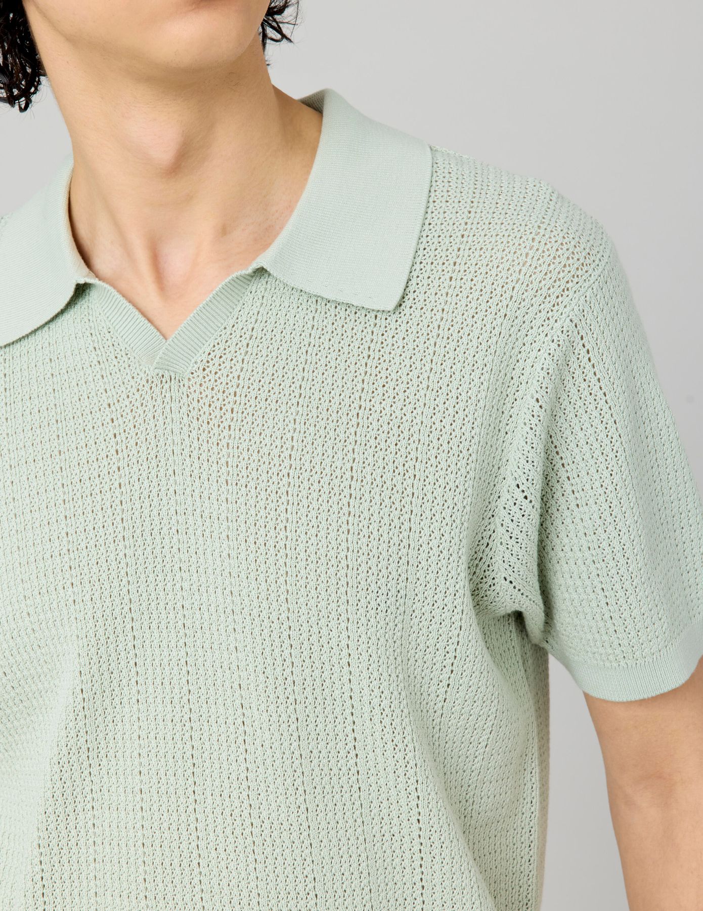 Polo maille ajourée