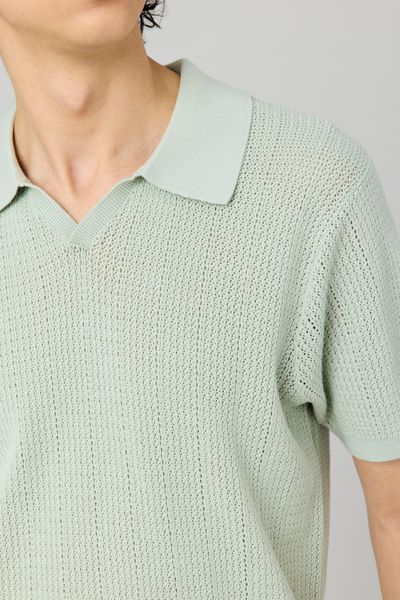 Polo maille ajourée