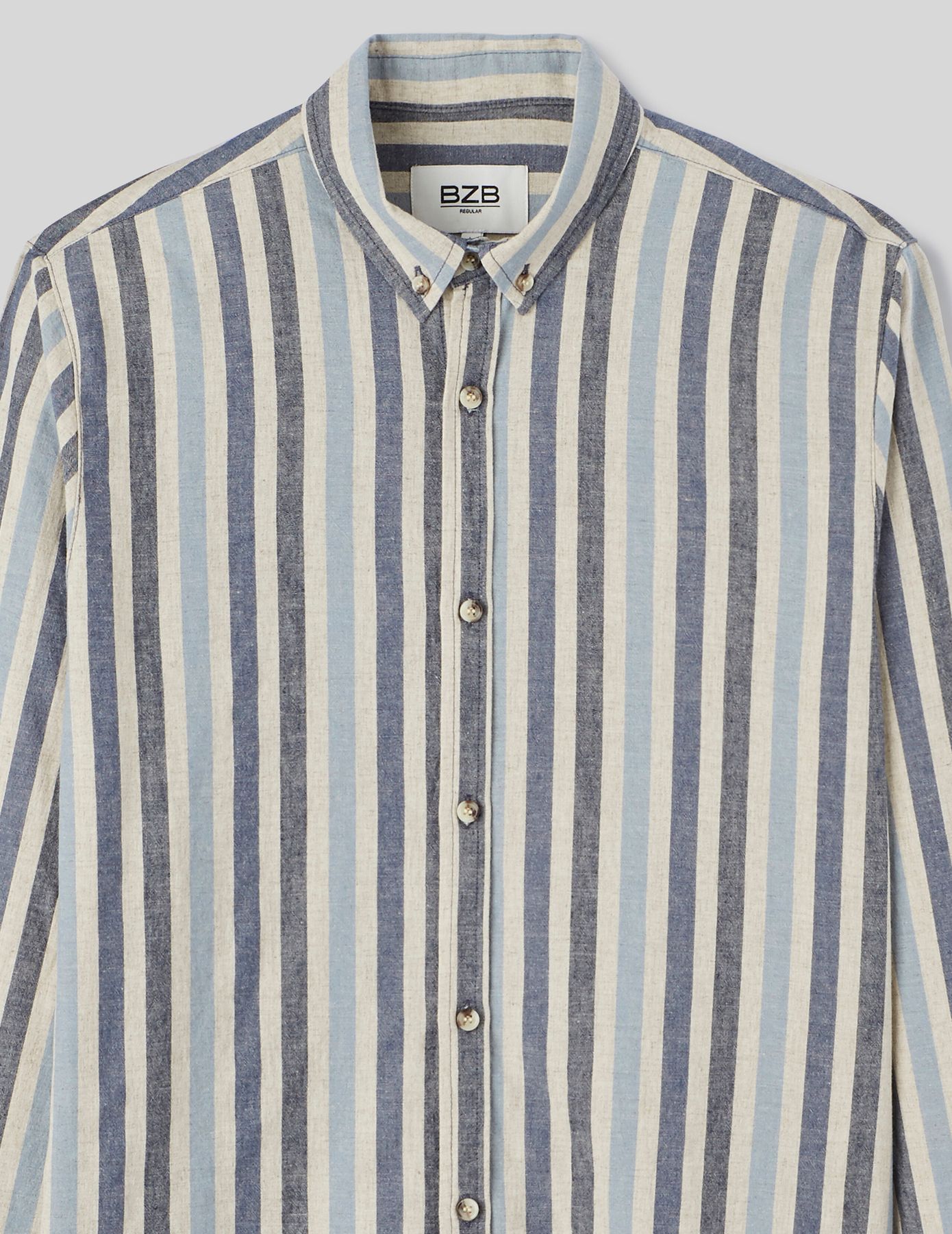Chemise rayée droite