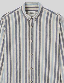 Chemise rayée droite