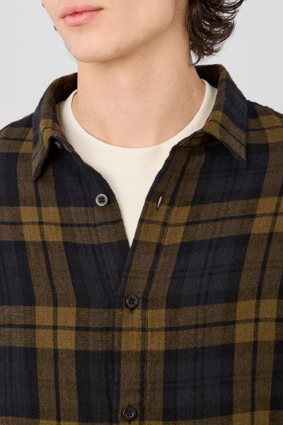 Chemise &agrave; carreaux en gaze de coton