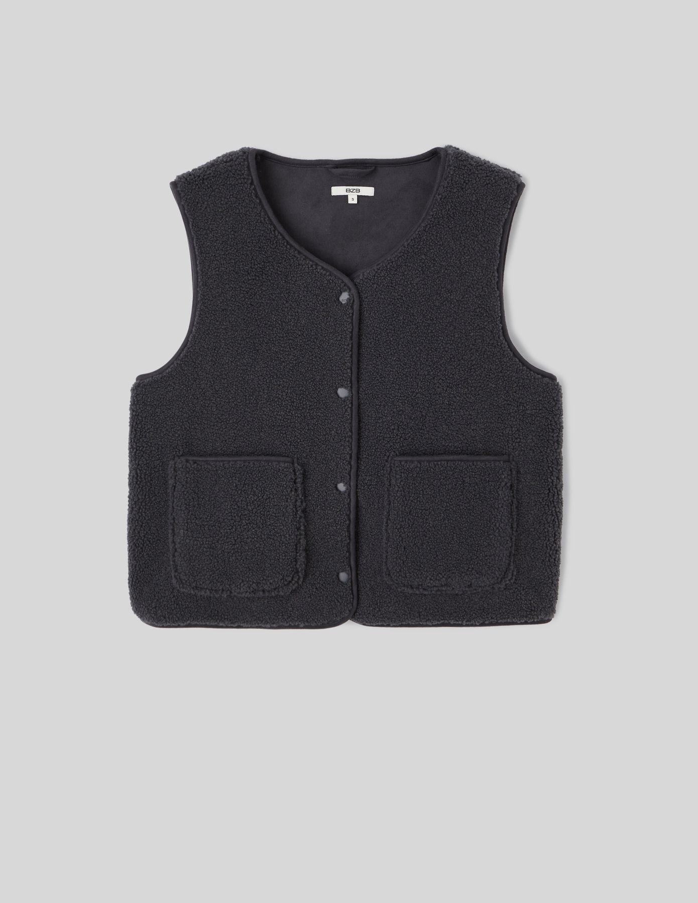 Gilet sans manches en sherpa