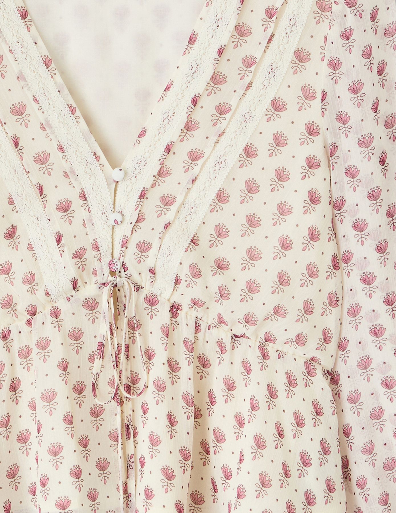 Blouse en voile imprimé