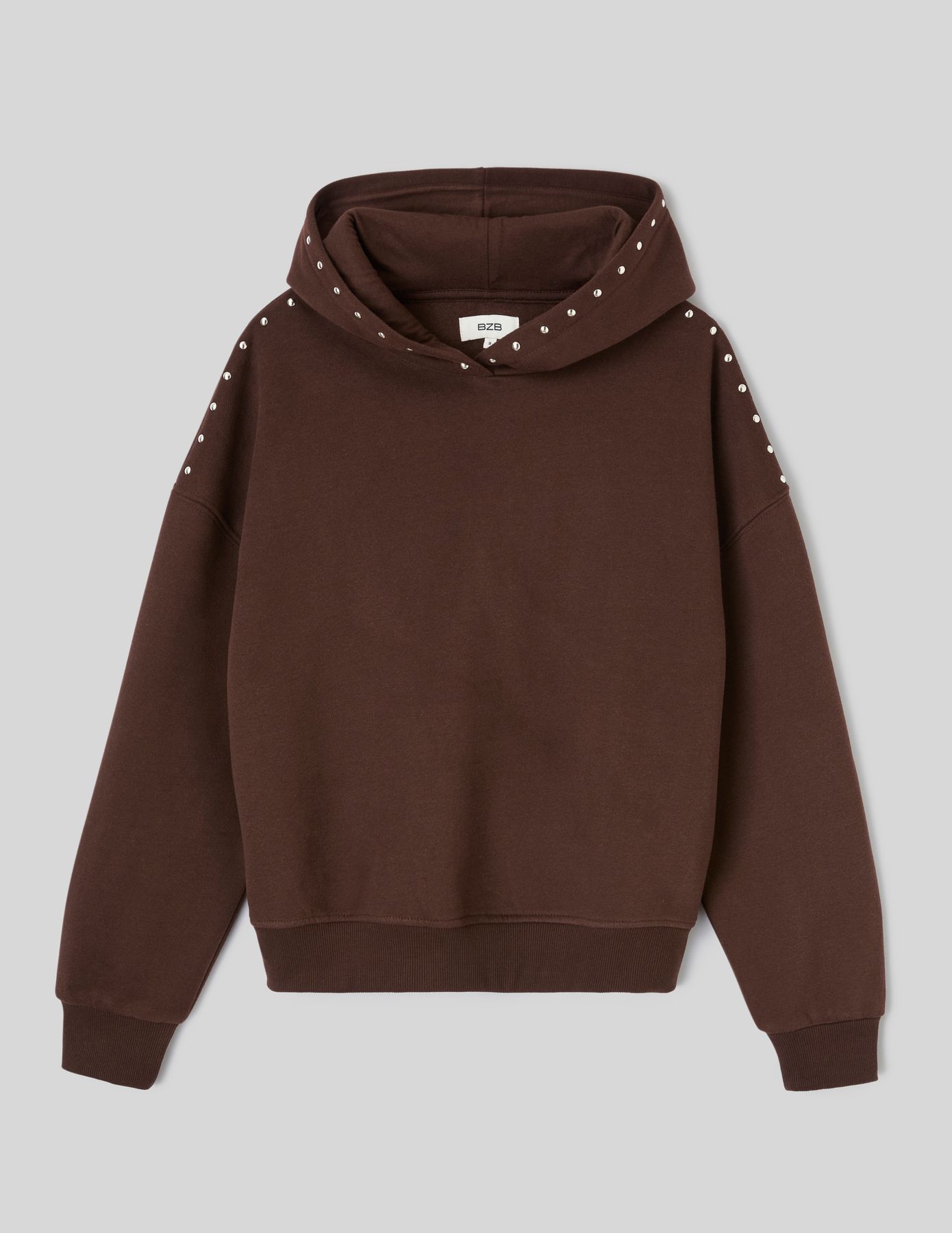Sweat capuche &agrave; studs