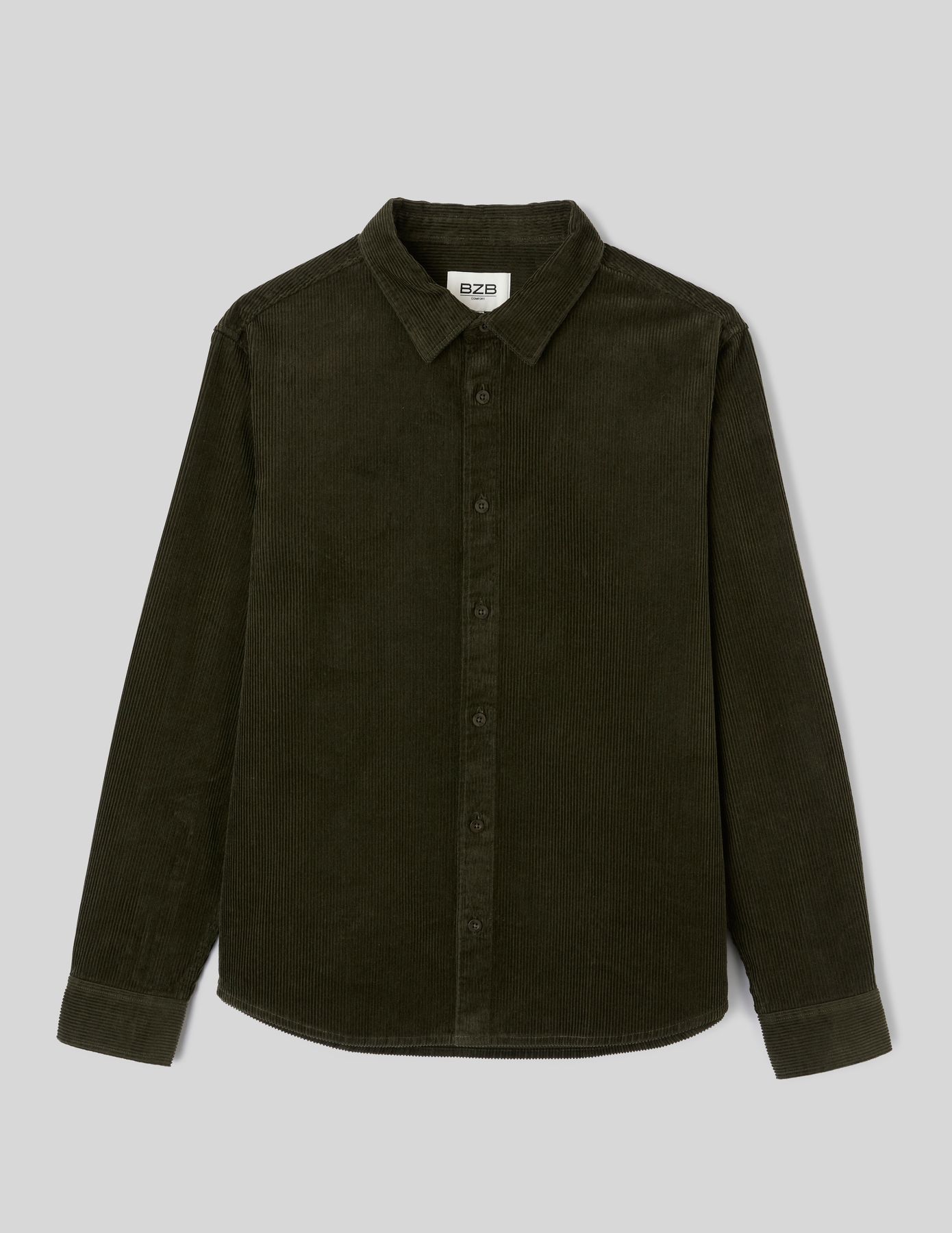 Chemise en velours c&ocirc;tel&eacute;