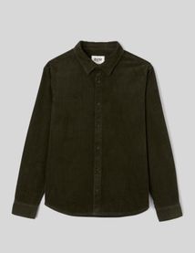 Chemise en velours c&ocirc;tel&eacute;