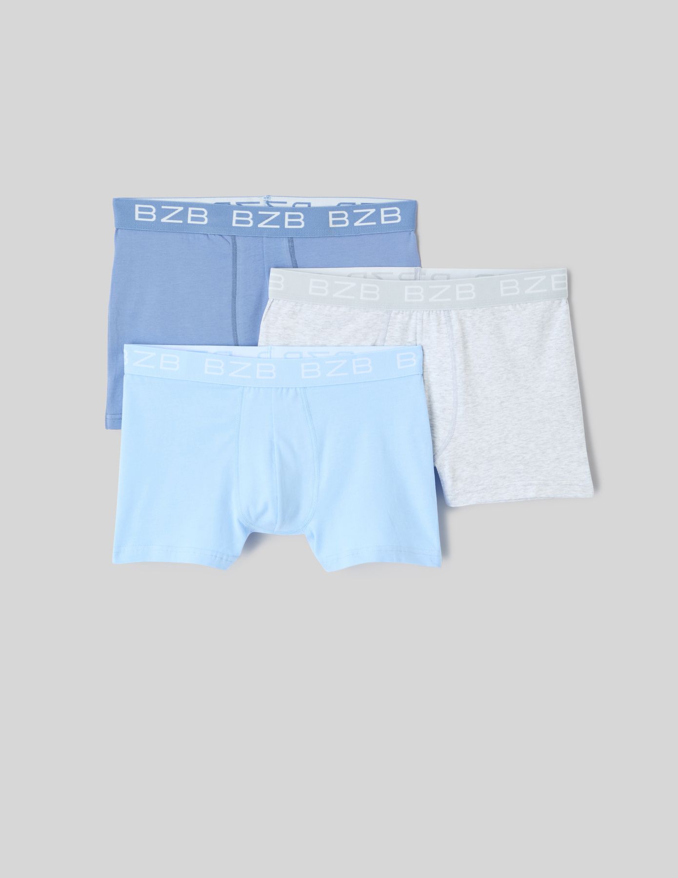 Lot de 3 boxers unis