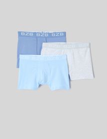 Lot de 3 boxers unis