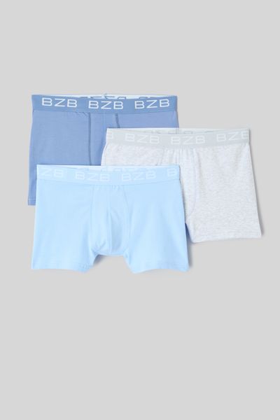 Lot de 3 boxers unis