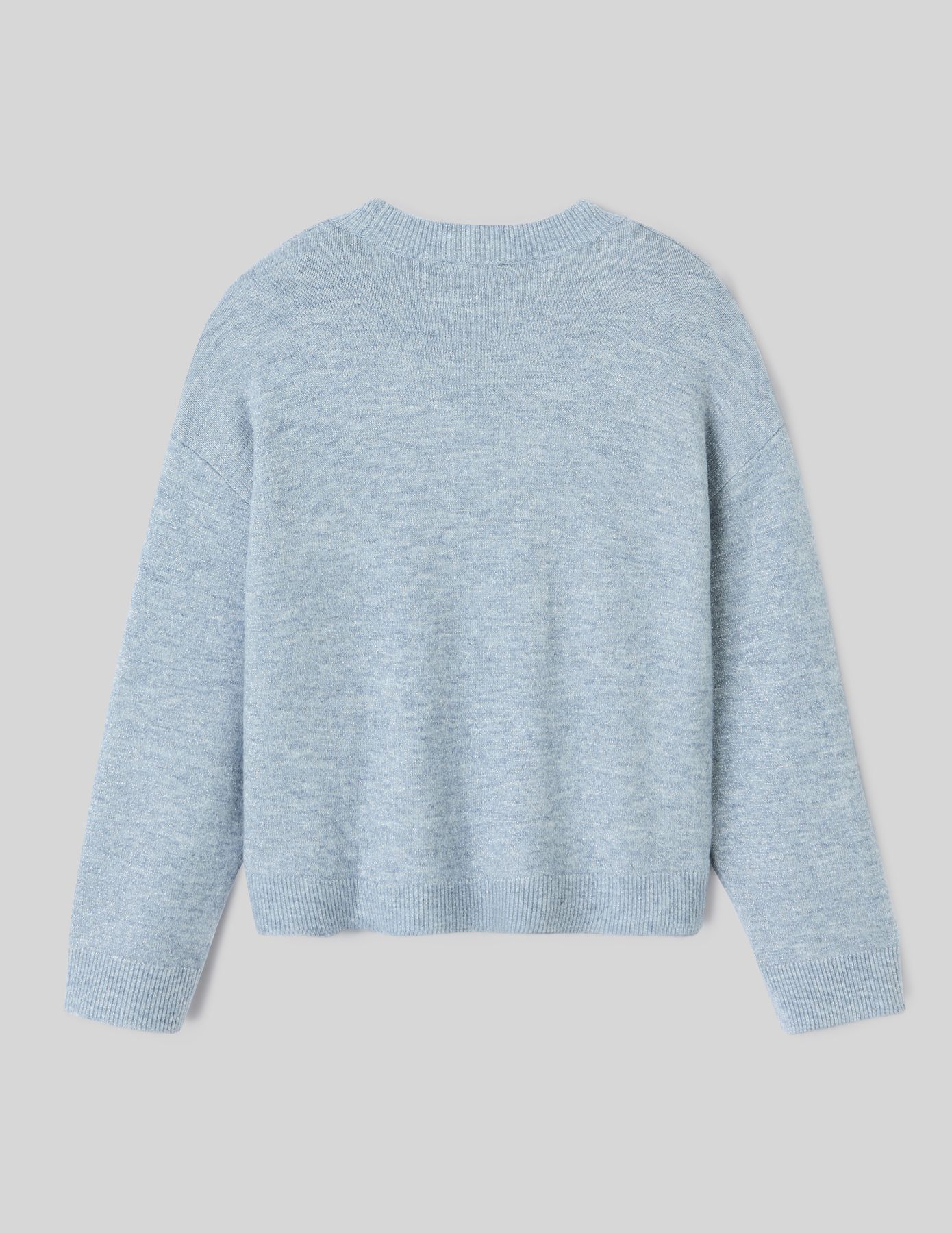 Pull col V pailleté
