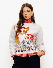 Chemise col montant rayée